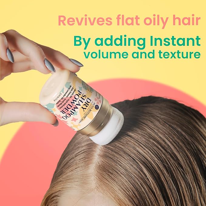 Dry Shampoo Powder with Biotin (0.42 oz) and Bonding Shampoo & Conditioner Set (6.8 Fl oz each) - Strengthening Formula to Restore Damaged Hair, Hydrate Ends and Refresh Roots Between Washes