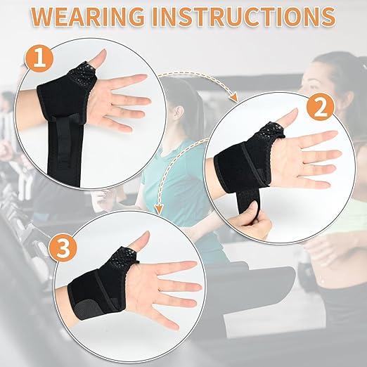 Adjustable Carpal Tunnel Wrist Brace, 2-Pack Adjustable Support for Pain Relief, Arthritis & Tendonitis, Comfort Fit for Men & Women (Black)