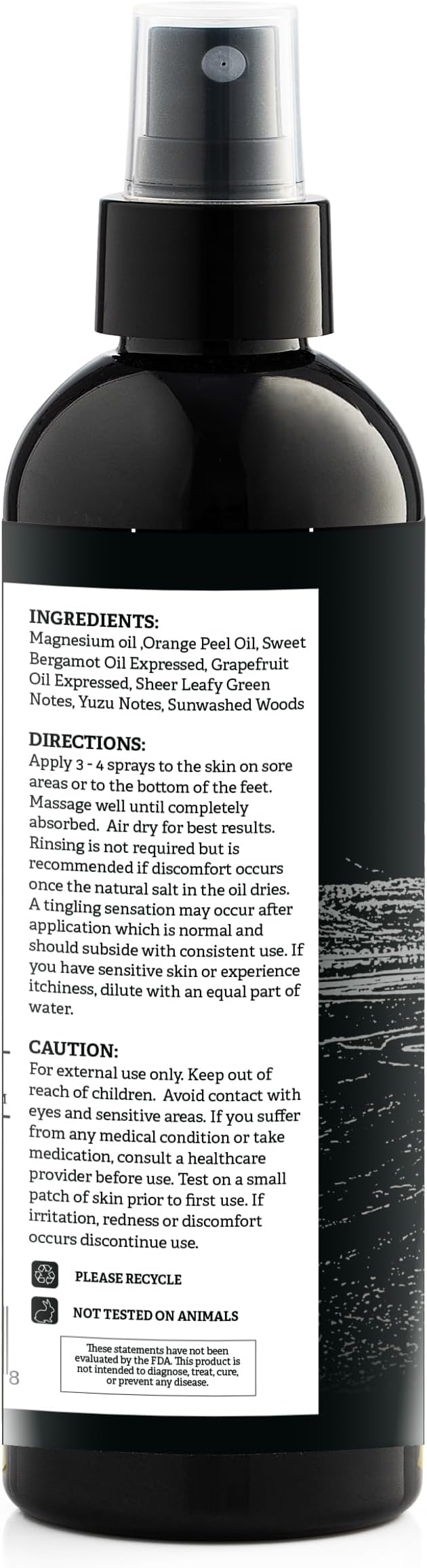 Aromasong Magnesium Spray Grapefruit - Extra Strength 2 Pack of (23mg in Each Spritz) 8 Oz, Natural and Pure Magnesium Oil Spray - Made in The USA - for Leg Discomfort and Promotes a Calm Sleep