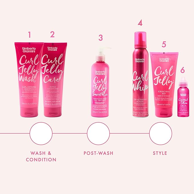 Umberto Giannini Curl Jelly Refresh - 5 fl Oz Vegan & Cruelty Free Refreshing Spray for Zero Frizz, Defined Curls - Moisturising for Curly, Wavy Hair Styling