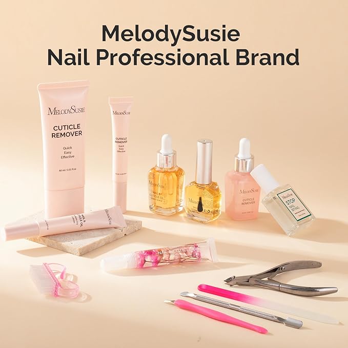 MelodySusie 10ml Cuticle Oil for Nails,Infused with Real Flowers, Strengthens, Repairs,Hydrating and Nourishing Cuticle Oil for Stronger, Healthier Nails Lavender 0.3fl. Oz