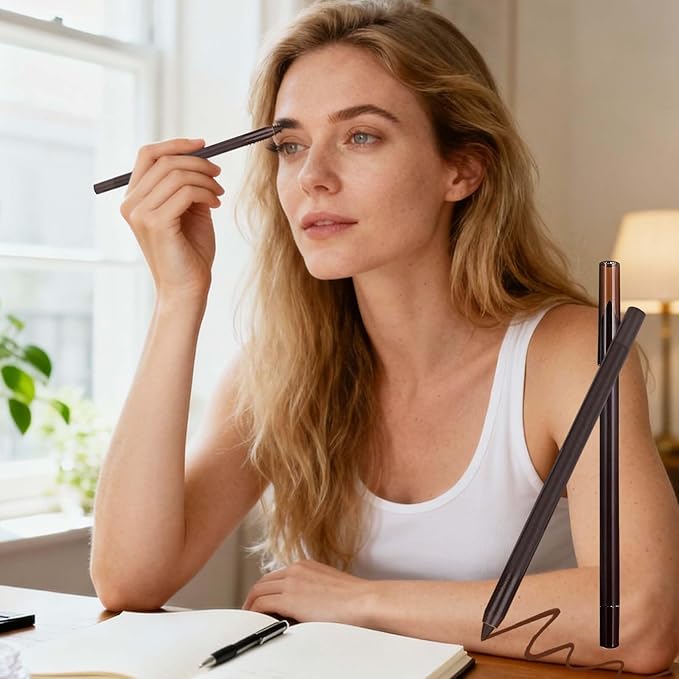 Eyeliner Pencil Waterproof Colored Gel Liners, 10 Colored Eye Liner Colorful Eyeliner Set, Waterproof Smudge Proof Glitter Colorful Eye liner Pen Set Eye Makeup for Women (10Pcs)