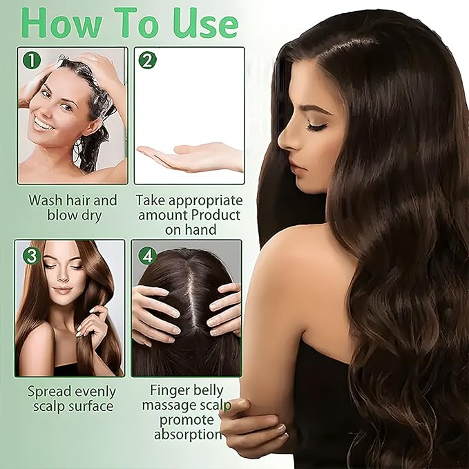 2PC Onion Biotin & Rosemary Hair Oil for Hair Growth, Hydrating Anti-Frizz Onion Hair Oil for Dry Hair, Hair Care Essential Oil Deep Moisturizing Non-greasy for All Hair Type (2 * 30ml)