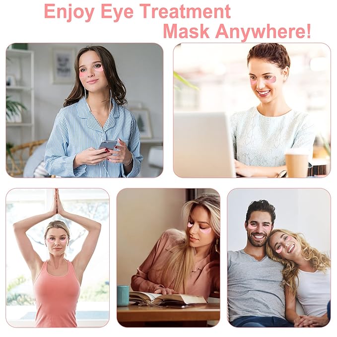 LAVONE Eye Mask - 30 Pairs Rose Under Eye Patches Skin Care Products,Eye Masks Skincare for Dark Circles and Puffiness, Reduce Wrinkles, Eye Bags and Fine Lines, for Women and Man