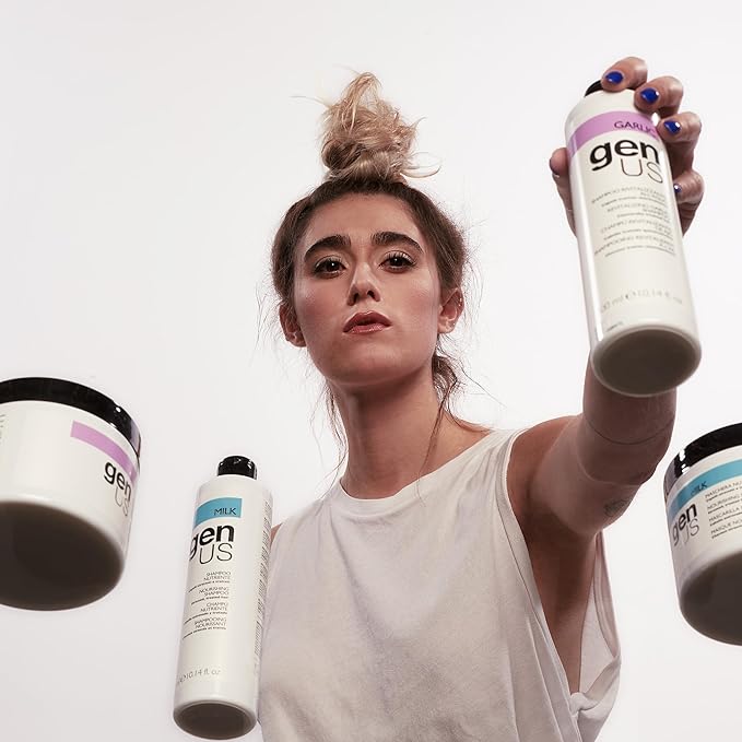 Genus Keratin Restructuring Hair Mask Enriched with Silk Proteins, Caviar and Collagen, Styling, Nourishes and Moisturizes, Suitable for All Hair Types - 500ml