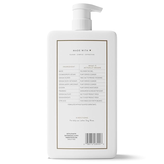 Native Sandalwood & Shea Butter Body Wash 36 fl oz