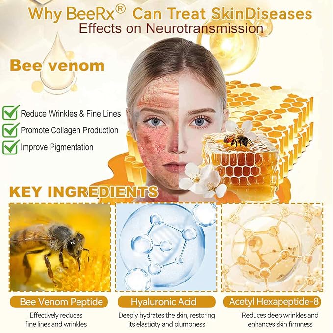 BeeRx Bee Venom Skin Restoration Cream, 2025 New Bee Venom Skin Treatment Cream - Effective In Reducing Blemishes, Natural bee venom Moisturizer for All Skin Types (2)