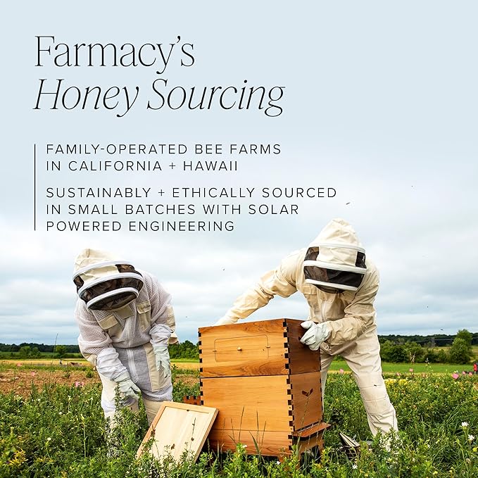 Farmacy Honey Glow Up Gift Set - Includes Honey Halo Ceramide Face Moisturizer + Travel Size Lip Smoothie - Preps & Plumps Skin for Makeup Application (2 Count)