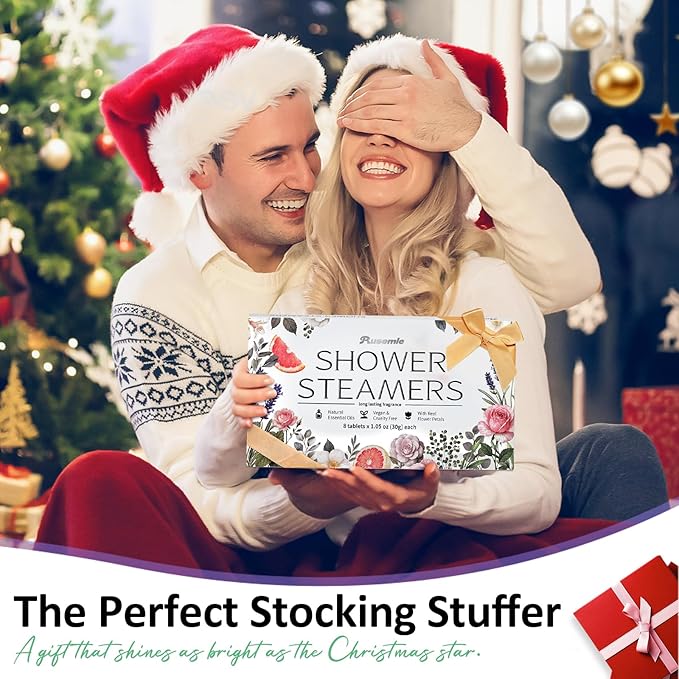 Shower Steamers Aromatherapy Birthday Gifts for Women - 8 Pack Valentines Day Gifts for Her Mom Wife, Shower Bombs with Essential Oils, Self Care Relaxation Home Spa Gift Set, Easter Basket Essential