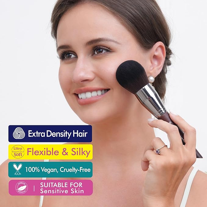 Bueart Design 38Pcs Professional Makeup Brushes Set With Extra Large Holder,Premium Soft Synthetic Brush For Foundation Blush Powder Contour Concealer Blending Bronzer Eyeshadow