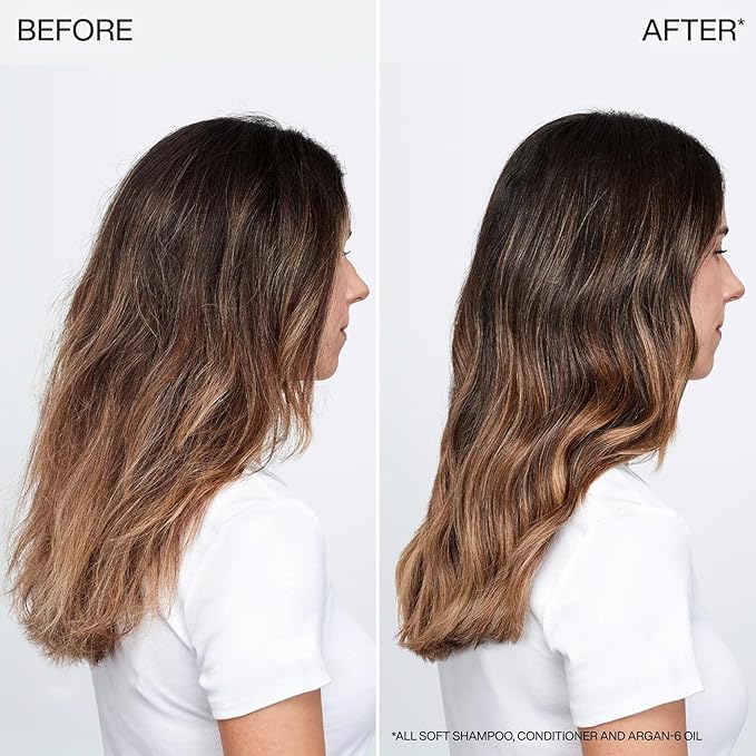 Redken All Soft Argan Oil Conditioner | For Dry / Brittle Hair | Moisturizes & Provides Intense Softness | With Argan Oil | Travel Size | 1 Fl Oz