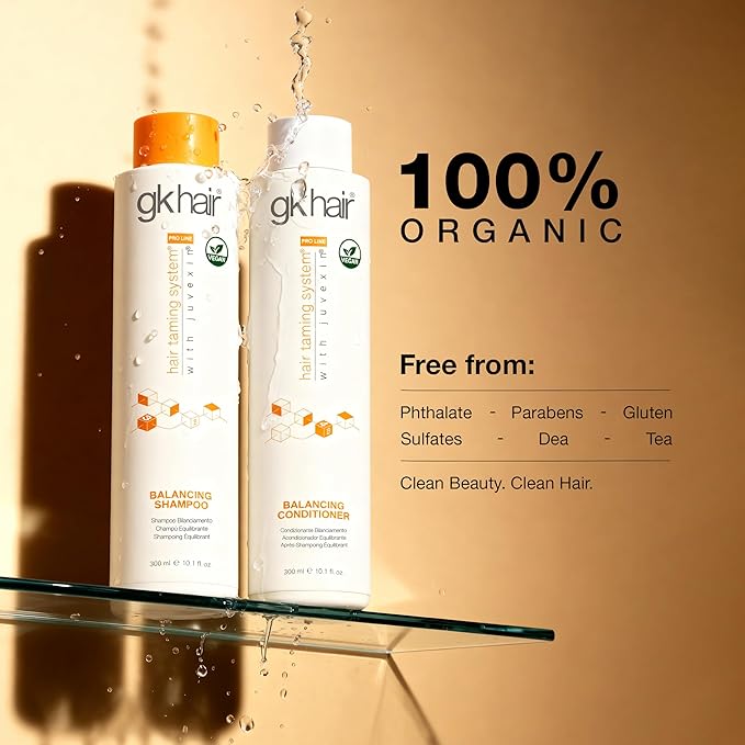 GK HAIR Balancing Shampoo Cleanses and Removes Buildup with Keratin Treatment For Oily Control Flaky Itchy Dry Scalp Thinning nourishing Hair Sulfate Free Women and Men – 10.1 Ounce