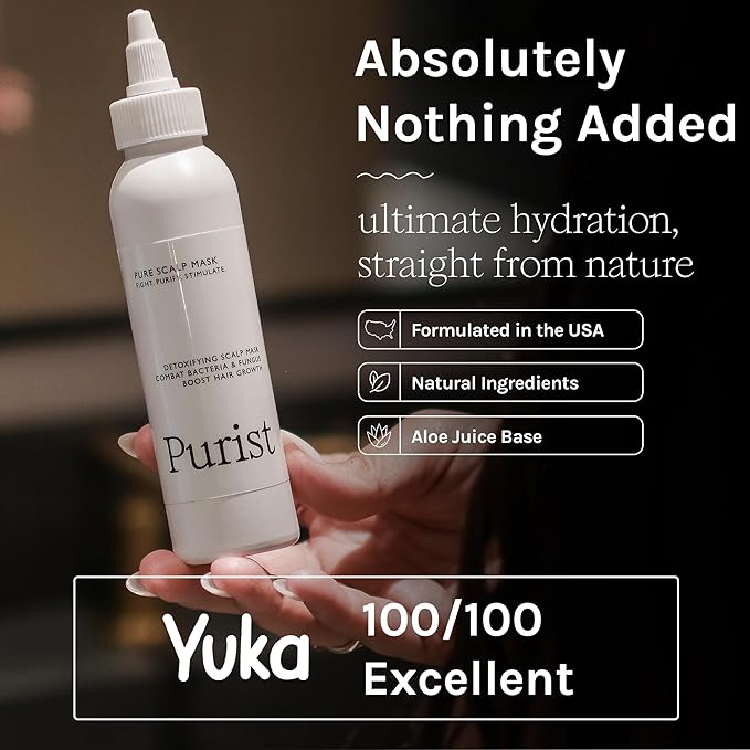 Antifungal Antibacterial Scalp Mask – Boost Hair Growth – Natural Detoxifying Treatment – Nourish with Aloe, Neem, Rosemary, Apple Cider Vinegar & Black Seed – Sulfate, Paraben, Phthalate Free