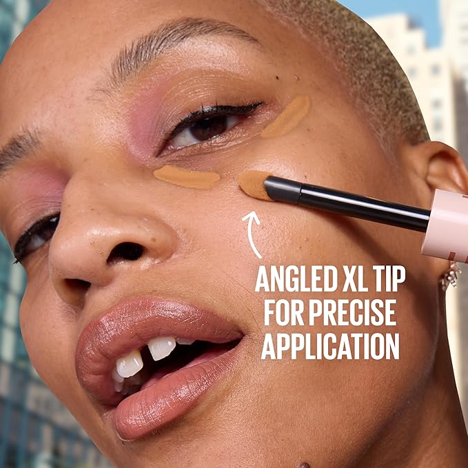 Maybelline Lifter Serum Concealer, Radiant Concealer with Full Coverage, Includes 2% Peptides + Caffeine to Hydrates & Brightens Under Eyes, 65, 1 Count