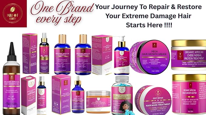 Chebe Hair Growth Grease - Herbal Pomade with Clove, Fenugreek, Rosemary, Moringa & Ayurvedics Herbs for Hair Loss, Edges & Thinning Hair 4oz