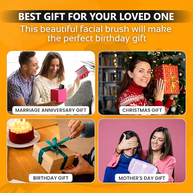 Dry Facial Brush for Lymphatic Drainage by Happy Sol - Dry Brushing Face Brush, High Quality Beechwood, Natural Face Brush That Improve Blood Circulation and Glowing Skin