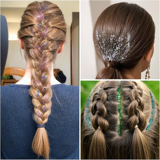 Teenitor 12 Colors Body Glitter, Face Glitter Festival Makeup Glitter Gel, Face and Body Glitter for Makeup, Rave Hair Glitter Gel