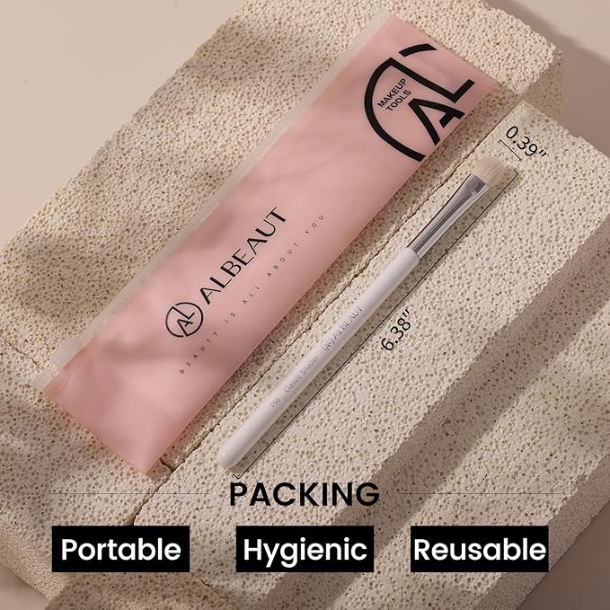 Eye Shadow Brush For Shading, Dense & Soft Eyeshadow Applicators for Smokey Eyes Makeup, Powder Eye Shadow Blender (196 Classic Shader)