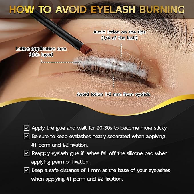 6 IN 1 Lash Lift & Brow Lamination Kit with Black Dark Brown, Home Lash Lift Kit, Quick Lash Curled Brow Perming with All Tools, Safe and Effective Result, Lasts for 6-8 Weeks, Christmas Gift for Her