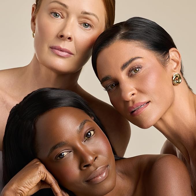 YENSA Skin on Skin BC Foundation Makeup - CC, BB Cream & Full Coverage Foundation-In-One - Buildable, Radiant Finish with SPF 40, Hyaluronic Acid, Peptides & 8 SuperBlacks - Deep Neutral (1 oz)