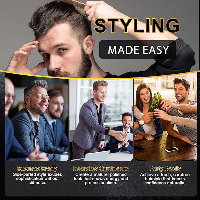 Yecuce Hair Styling Powder for Men, 2 Pack Texture Powder for All Hair Types, Adds Volume, Natural Matte Hairstyle with Non-Oily Finish, 30g Each