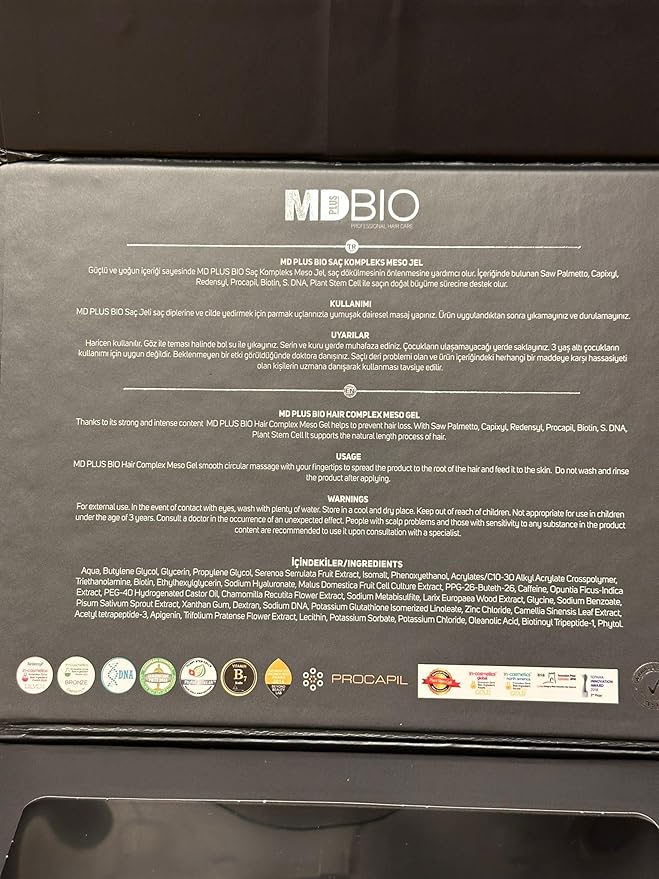 MDPLUS BIO Hair Complex Meso FN Gel – Revitalizes Hair Roots and Supports Hair Growth, Free from SLES, ALS, Parabens, and Harmful Chemicals for Safe Hair Care