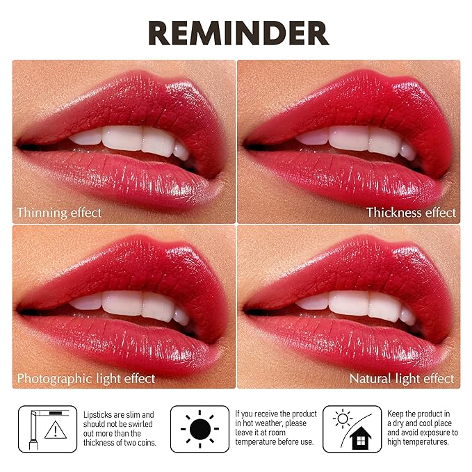 Depuplum Red Lipstick for Women Hydrating Lipstick Glossy Moisture Lip Gloss Sheer-Medium Coverage, Long Lasting Lipsticks for Dry Lips, DM66 Berry