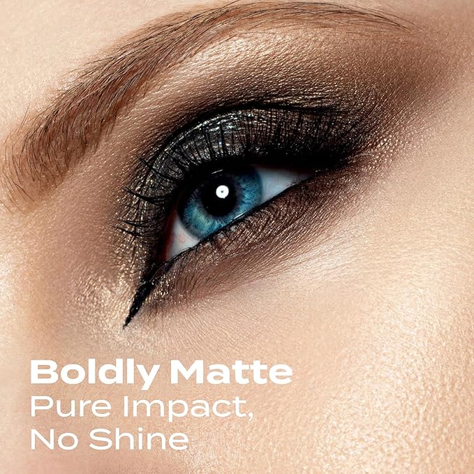 (5Gms) Matte Black Eyeshadow Powder by SweetFace Minerals, Waterproof Eyeshadow, Long-Lasting Eye Makeup, Eye-Enhancer Instant Eye Color, Smudge-Resistant, Blendable