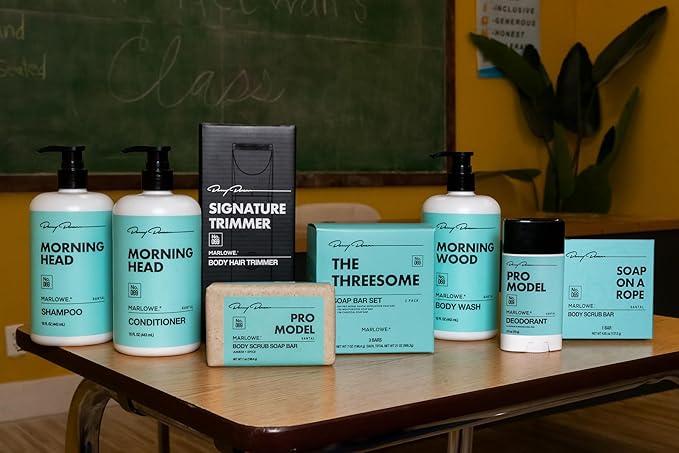 MARLOWE. No. 069 Pro Model Deodorant Stick 2.5 oz, Formulated with No Aluminum or Baking Soda, Underarm & Body Deodorant, Santal Scent