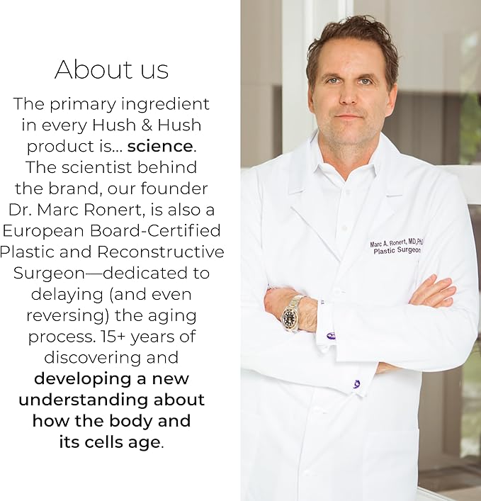 Hush & Hush DeeplyRooted Hair Supplement for Stronger, Healthier Hair - Collagen Hair Growth Pills for Men & Women - Biotin for Hair Loss - Hair Care for Thinning Hair & Hair Regrowth - 120 Capsules