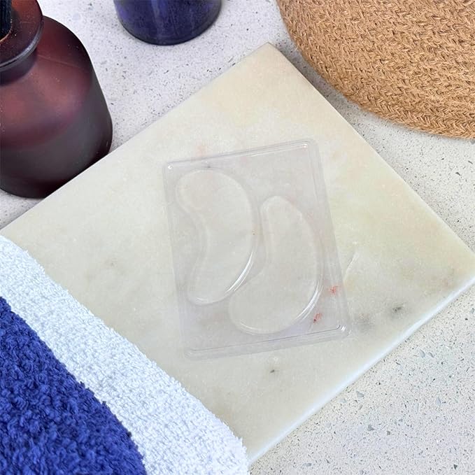 REVITALE Pure Vegan Under Eye Patches, Helps Reduce Puffy Eyes & Dark Circles, Revitalise Dull Eye Masks - Nourishes, Renews, Soothes (Packets - 10 Pair)