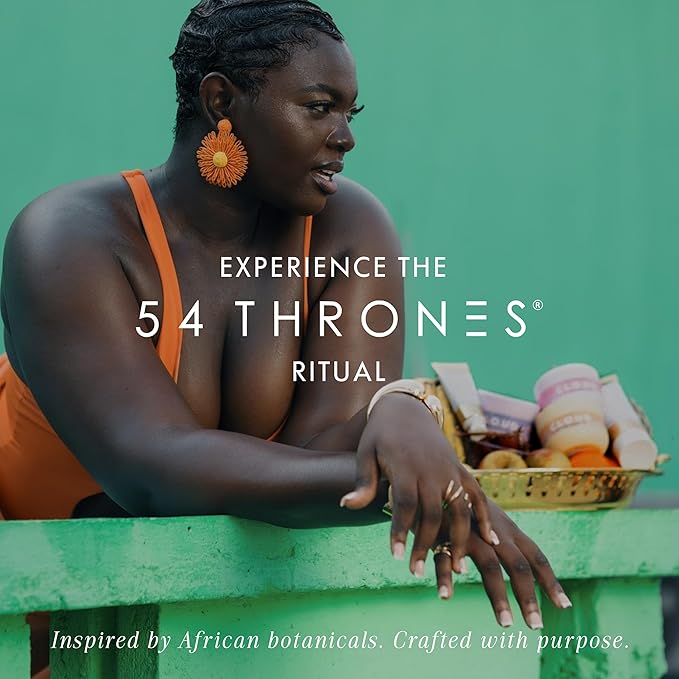 54 Thrones Sensitive Skin Bundle, Mini Non-Stripping Butter Cream Body Wash + Mini African Beauty Butter, Moisturizing Body Butter for Women & Men, Shea Moisture, Ugandan Vanilla + Ethiopian Honey