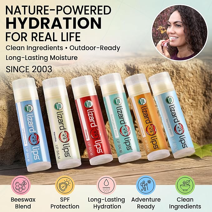 Lizard Lips USDA Certified Organic - 4 Flavor Variety Pack