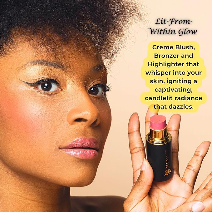 Phoenix Beauty Contour Trio with Cream Blush, Bronzer & Highlighter - Buildable, Pigmented Hydrating Formula with Shea Butter, Vitamin E, Hyaluronic Acid & Squalane; Gift Set (Twilight, Regular Trio)