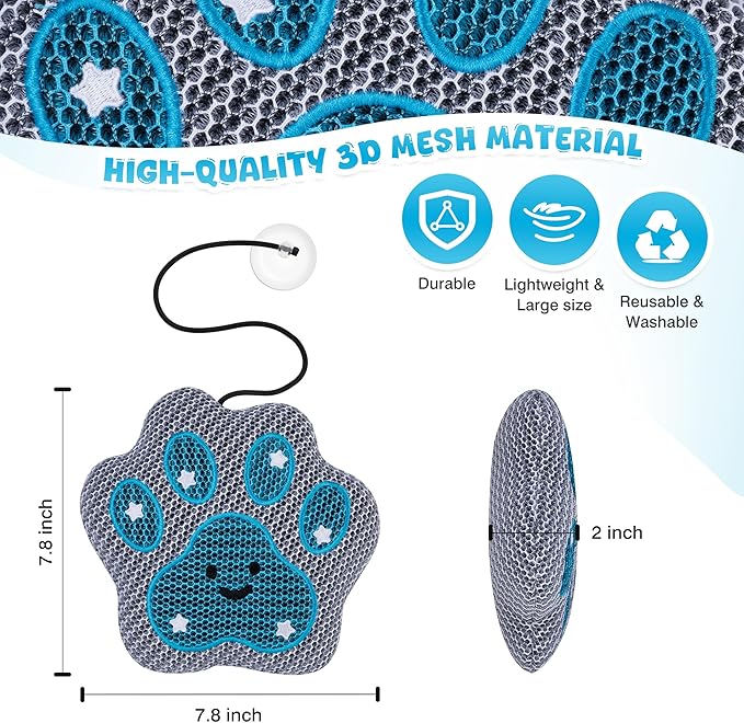 Hot-Tub-Scum-Absorber Paw Spa-Sponge-Oil-Absorbing-Sponge Reusable-Scum-Bug-Hot-Tub-Floating-Sponge-Remover Skimmer-Songe-Absorber Keep Water Cleaner Hot-Tub-Accessories Swimming Pool 2-Pack