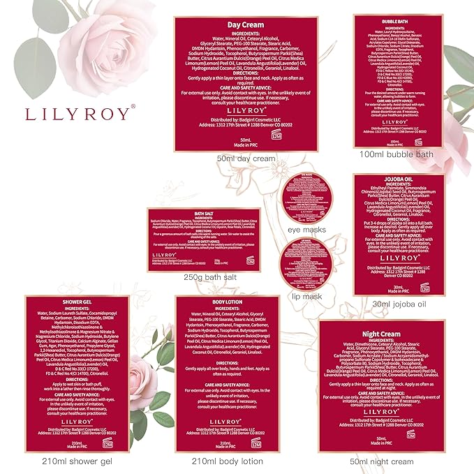 Valentines Day Gifts for Mom Spa Gift Set for Women 17Pcs Luxury Bath & Body Gift Set Beauty Care Kit with Necklace | Mothers Day, Birthday, Christmas Gifts for Her Wife Pampering Kit for Travel