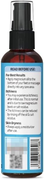 Seven Minerals Travel Size Pure Magnesium Oil - USP Grade Magnesium Spray, No Unhealthy Trace Minerals - from Ancient Underground Permian Seabed in USA, Free eBook Included (2 fl oz)