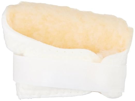 Rolyan Palm Protector for Right Hand, Right Handed Glove for Finger Contracture Prevention, Comfortable Hand Cushion with Soft Sherpa Lining and Palm Pad to Prevent Hand Contractures