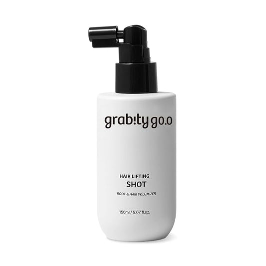 grabityg0.0 Hair Lifting Shot - Hair Thickening Spray, Vegan Root Lifter and Heat Protectant for Fine and Thinning Hair with Biotin and Salicylic Acid, Up to 48H Long-Lasting Volume, 5.07 fl.oz.