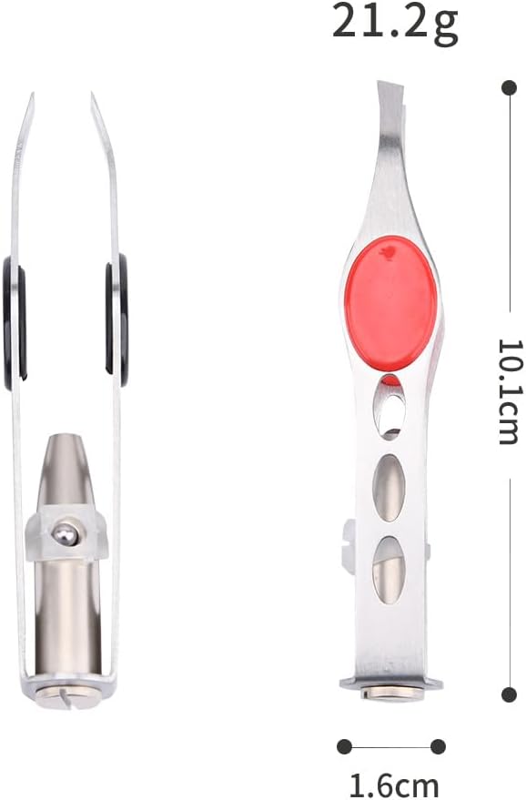 1Pc Details about Tweezer With LED Light For Hair Removal Makeup Tool Eyebrow Eyelash tweezers,hair tweezers,lash trimmer,brow tools,round trimmer,round trimmer,ingrown For tweezer,tweeze Women's