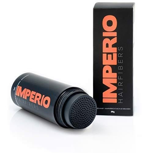 IMPERIO Hair Building Fibers for Thinning Hair - 26g Premium Hair Fibers for Women & Men in Hairdresser Quality - Hair thickening in less than 20 seconds (Medium Brown)