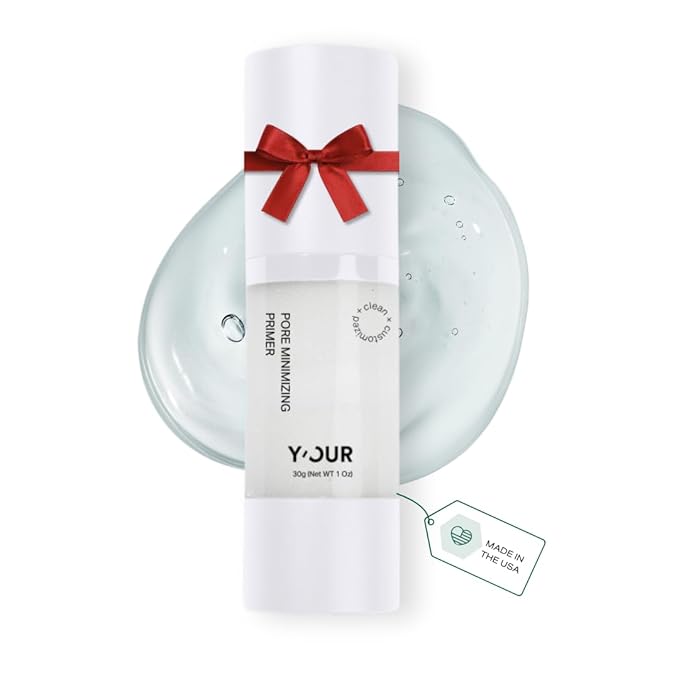 Y’OUR Pore Minimizer Velvet Veil Primer | Long-Lasting Wear & Oil Control | Blurs Pores & Brightens Skin for a Smooth, Flawless Photo Finish | 2-in-1 Protective Multi-Vitamin Moisturizer & Makeup Base