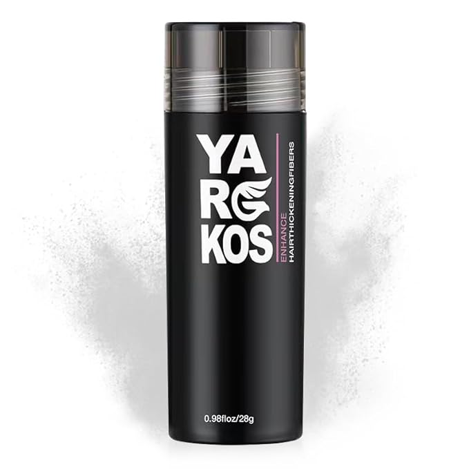 Hair Fibers for Thinning Hair or Fill In Fine, Hair Building Fibers (28g) for Women & Men, Hair Powder for Instantly Thicker, Fuller Looking - WHITE