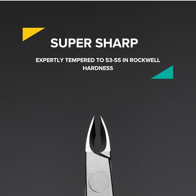 Rui Smiths Professional Cuticle Nippers | Precision Surgical-Grade Stainless Steel Cuticle Trimmer, French Handle, Single Spring, 5mm Jaw (Half Jaw)