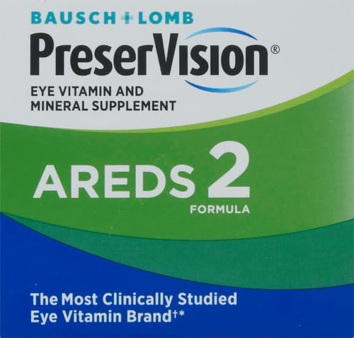 PreserVision AREDS 2 Eye Vitamin & Mineral Supplement, Contains Lutein, Vitamin C, Zeaxanthin, Zinc & Vitamin E, 120 Softgels (Packaging May Vary) (Pack of 2)