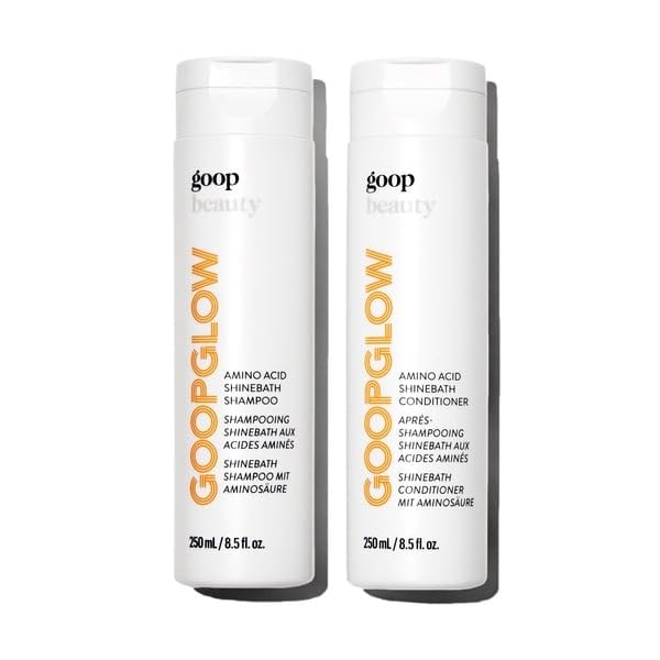 goop Beauty Amino Acid Shampoo and Conditioner Set | 8.5 fl oz Hydrating Shampoo to Boost Shine | 8.5 fl oz Conditioner for Hydration & Volume | Sulfate Free