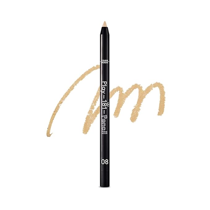 ETUDE Play 101 Pencil, Multi-Use Pencil as Eyeliner & Eyeshadow, Smudge-Resistant Color Fixing, Soft Gel Texture, Long-Lasting Finish, Korean Makeup, Beauty, Matte - Warm Beige (0.018 Ounce)