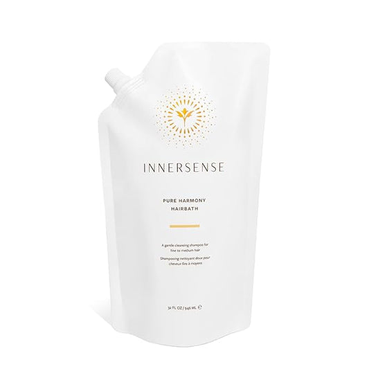 INNERSENSE Organic Beauty - Natural Pure Harmony Hairbath Shampoo | Non-Toxic, Cruelty-Free, Clean Haircare (32oz Refill Pouch)