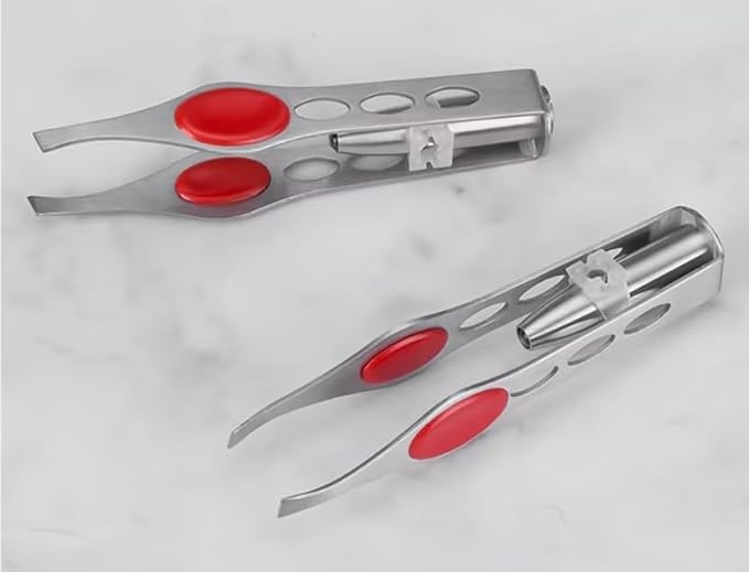 1Pc Details about Tweezer With LED Light For Hair Removal Makeup Tool Eyebrow Eyelash tweezers,hair tweezers,lash trimmer,brow tools,round trimmer,round trimmer,ingrown For tweezer,tweeze Women's