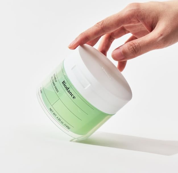 Biodance Sea Kelp Gel Toner Pads, Calming Toner Pads for Sensitive Skin, Oil & Sebum Control, Refreshing Blemish Care, Korean Skin Care, Valentines Day Gifts for Herㅣ4.93 fl.oz.(140g)*60Pads